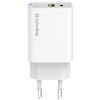 Зарядний пристрій ColorWay C101E GaN Mini 45W PD PPS USB-C + USB-A QC4.0 white (CW-CHS060PD-WT) - Зображення 2