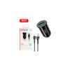 Зарядний пристрій XO USB QC3.0 18W + cable USB to Micro 5P black (TZ12-M-BK) - Зображення 1