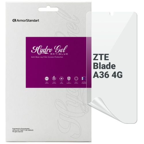 Пленка защитная Armorstandart hydrogel Anti-Blue ZTE Blade A36 4G (ARM88887)
