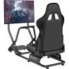 Крісло ігрове GamePro RS115 з кокпітом кріплення для керма та педалей Black (RS115) - Зображення 2