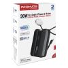 Батарея универсальная Promate 10000mAh PD/30W, iWatch charging (neo-10.black) - Изображение 1
