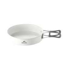 Сковорода туристическая Naturehike CNK2450CF013 17,5 см, алюміній, біла (6927595711026)