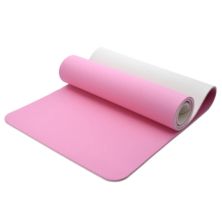 Коврик для фитнеса Ecofit MD9012 двошаровий TPE 183 х 61 х 0,8 см Рожевий/світло-рожевий (К00026948)