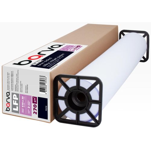 Бумага Barva 24/610 мм, 270 г/м2, silky-glossy 30 м LFP (IP-FE270-458)