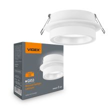Светильник точечный Videx під лампу GX53 врізний Білий (VL-SPF34R-W)
