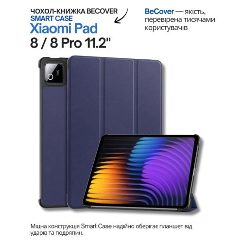 Чохол до планшета BeCover Smart Case Xiaomi Pad 8 / 8 Pro 11.2 Deep Blue (714581)