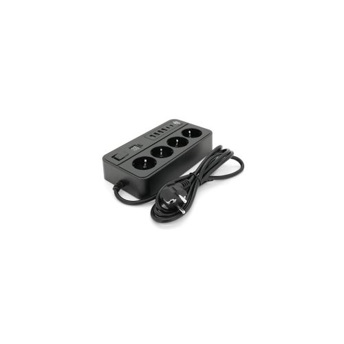 Мережевий фільтр живлення Voltronic G13H, 3000W, 4 роз, 4USB 3,2А, 2 Type-C, 2м Black (YT-G13H)