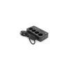 Мережевий фільтр живлення Voltronic G13H, 3000W, 4 роз, 4USB 3,2А, 2 Type-C, 2м Black (YT-G13H) - Зображення 2