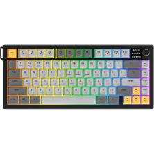 Клавиатура Ajazz AF82 Wireless/Bluetooth/USB UA Black/Gray/Yellow (AF82-BGY)