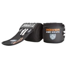 Бинт для спорта Power System Knee Wraps PS-3700 Grey/Black (PS-3700_Grey-Black)