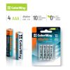 Батарейка ColorWay AAA LR03 Alkaline Power (щелочные) * 4 blister (CW-BALR03-4BL) - Изображение 1