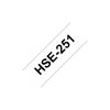 Лента для принтера этикеток UKRMARK B-HS251, термоусадочная трубка 23,6мм х 1,5м, black on white, совместимая с HSe251 (CBHS251) - Изображение 1