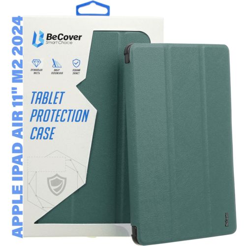 Чехол для планшета BeCover Tri Fold Hard Apple iPad Air 11 M2 2024 Dark Green (711414)