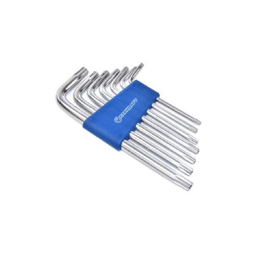 Ключ Стандарт TORX Г-образный с отверстием 7шт. (TKS0701)