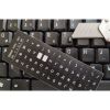 Наклейка на клавиатуру BestKey миниатюрная непрозрачная черная, 56, серебряный (BKm4SIL/044) - Изображение 1