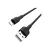 Дата кабель USB 2.0 AM to Lightning 1.0m 2.4A silicone BX30 black BOROFONE (6931474706867) - Зображення 1