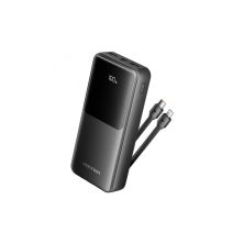Батарея універсальна Vention 20000mAh 22.5W 3A PD, Built-in USB-C+Lightning Cables, Black (FHPB0)