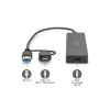 Концентратор Digitus USB-C + USB-A to 4xUSB-A 0.2m black (DA-70235) - Изображение 1