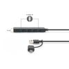 Концентратор Digitus USB-C + USB-A to 4xUSB-A 0.2m black (DA-70235) - Изображение 2