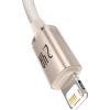 Дата кабель USB 2.0 AM to Lightning 2.0m 2.4A pink Baseus (CAJY001204) - Изображение 1