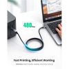 Кабель для принтера USB-C to BM 1.0m black Ugreen (45034) - Изображение 2