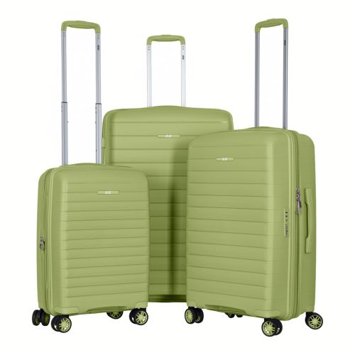 Набір валіз 2E Aero (L+M+S), оливково-зелені (2E-SPP-AERO-SET3-MG)