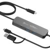 Концентратор J5create USB-C + USB A to 2xUSB + USB-C switch hub (JCH462-N) - Зображення 1