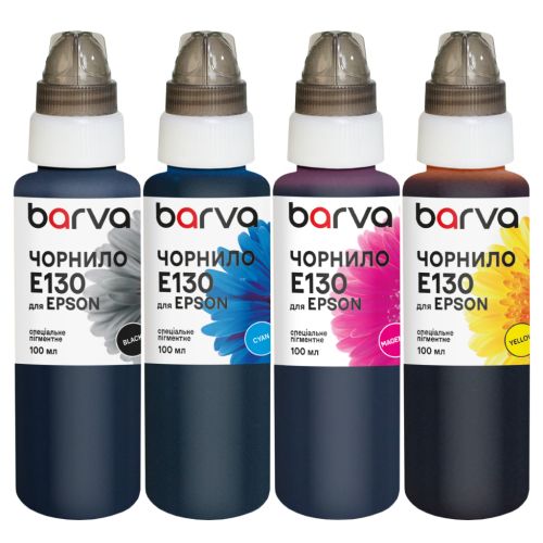 Чернила Barva Epson T073/T092/T129/T130 4x100 мл, special, pigmented BK/C/M/Y (E130-100-MP)