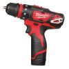 Шуруповерт Milwaukee M12 BDDXKIT-202C Li-Ion 2x2Ah, 3 насадки. (4933447836) - Зображення 1