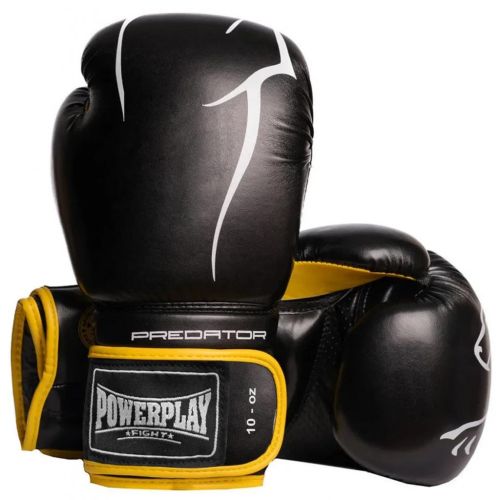 Боксерські рукавички PowerPlay 3018 12oz Black/Yellow (PP_3018_12oz_Black/Yellow)