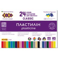 Пластилін ZiBi Classic 24 кольори 480 г (ZB.6236)