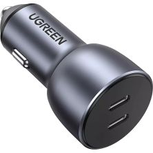 Зарядний пристрій Ugreen QC 3.0+QC 3.0 Dual USB-A 40W Fast Car Charger Space Grey (CD213) (70594)