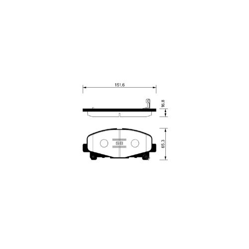 Тормозные колодки HI-Q SP1606