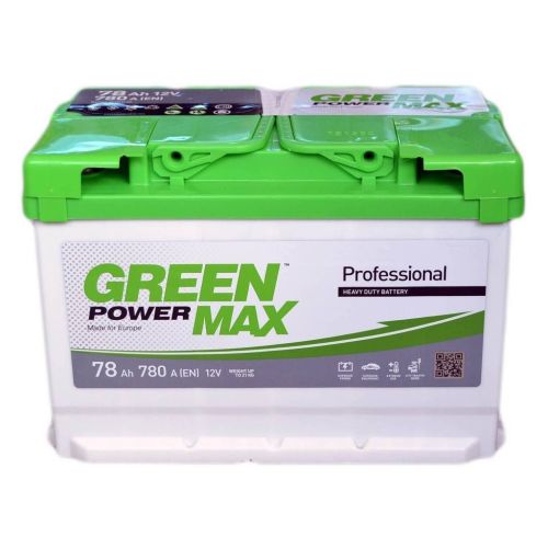 Акумулятор автомобільний GREEN POWER MAX 78Ah (+/-) (780EN) (26093)