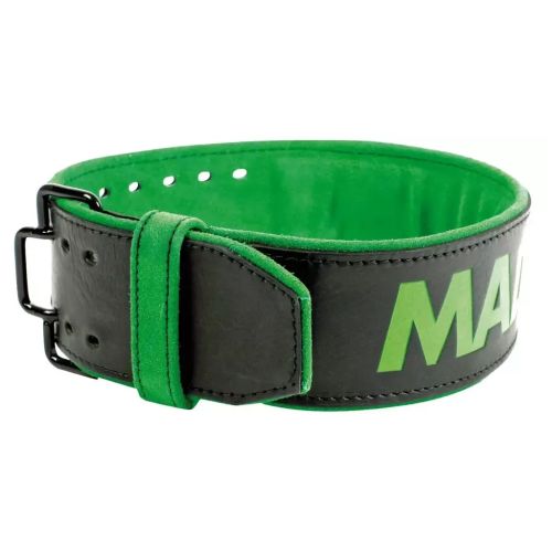 Атлетический пояс MadMax MFB-302 Quick Release Belt шкіряний Black/Green M (MFB-302_M)