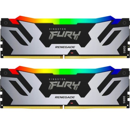 Модуль памяти для компьютера DDR5 64GB (2x32GB) 6400 MHz Renegade RGB XMP Kingston Fury (ex.HyperX) (KF564C32RSAK2-64)