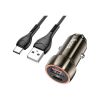 Зарядное устройство HOCO Z46A USB-A/Type-C Metal Gray (6931474770370) - Изображение 1