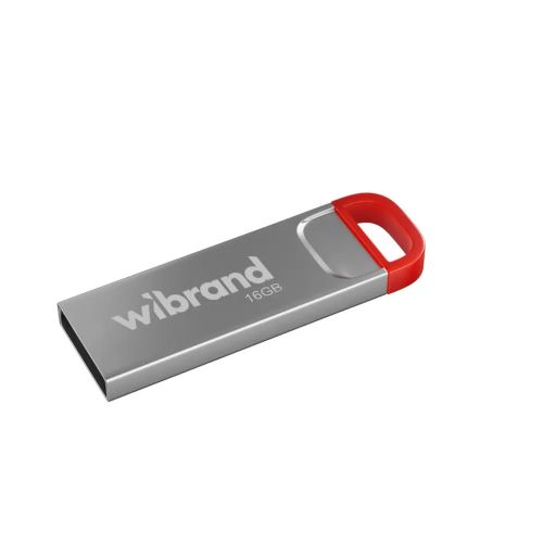 USB флеш накопитель Wibrand 16GB Falcon Silver-Red USB 2.0 (WI2.0/FA16U7R)