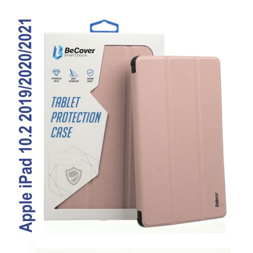 Чохол до планшета BeCover Tri Fold Soft TPU Silicone Apple iPad 10.2 2019/2020/2021 Rose Gold (706886)