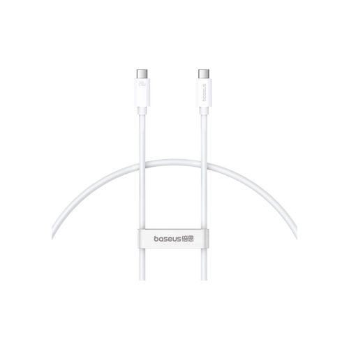 Дата кабель USB-C to USB-C 1.8m Superior USB4 Fast Charging 240W moon white Baseus (P10365200211-05)