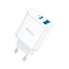 Зарядное устройство HOCO C105A Stage 1xUSB-C PD20W + 1xUSB QC3.0 White (6931474782946) Зарядное устройство HOCO C105A Stage 1xUSB-C PD20W + 1xUSB QC3.0 White (6931474782946)