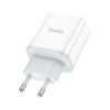 Зарядное устройство HOCO C105A Stage 1xUSB-C PD20W + 1xUSB QC3.0 White (6931474782946) - Изображение 1
