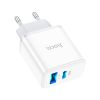 Зарядное устройство HOCO C105A Stage 1xUSB-C PD20W + 1xUSB QC3.0 White (6931474782946) - Изображение 2