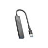 Концентратор XO USB 3.0 4-in-1 порти XO HUB014A.black (HUB014A.black) - Зображення 1