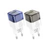 Зарядний пристрій HOCO C131A USB-C PD30W + 1xUSB QC3.0 transparent black (6942007609821) - Зображення 2