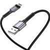 Дата кабель USB 2.0 AM to Lightning 1.0m 2.4A black XO (NB215-L-1-BK) - Зображення 1