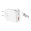 Зарядний пристрій XO 1xUSB-C + 1xUSB QC30W GaN + cable USB-C to USB-C white (XO-CE31) - Зображення 2