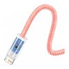 Дата кабель USB 2.0 AM to Lightning 1.0m 2.4A orange Baseus (CALD000407) - Зображення 2