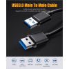Дата кабель USB 3.0 AM/AM 0.5m 5Gbps black Essager (EXCAA-YTB01) - Зображення 1