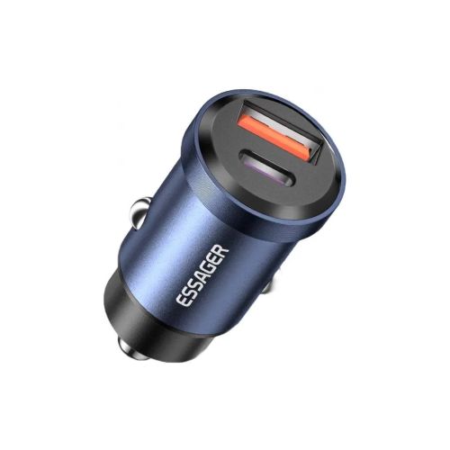 Зарядное устройство Essager 1xUSB-C 45W + 1xUSB blue (ECCAC45-TL03-Z)